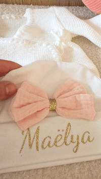bonnet en coton bébé personnalisée