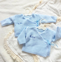 brassière pour bébé naissance et la sortie de maternité personnalisé avec prénom