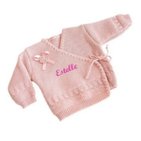 brassière laine tricot pour bébé