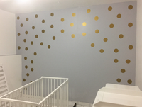 Stickers gros pois décoration chambre enfant