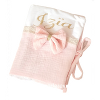 protège carnet de santé personnalisé rose