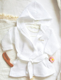 Cape de bain, peignoir bébé personnalisé