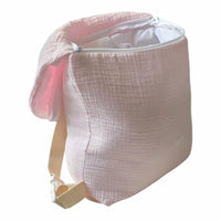 Sac à dos maternelle personnalisé Rose Oreille de lapin gaz de coton