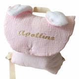 Sac à dos maternelle personnalisé Rose Oreille de lapin gaz de coton