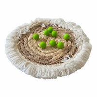 Perle Silicone Ronde 12mm - Vert Pomme Foncé