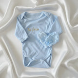 Grenouillère bébé : Ensemble de naissance 5 pièces bleu clair