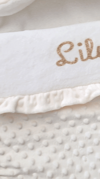 Nid d'ange cosy personnalisé prénom - Créme