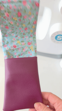 Pochette Infirmiere aide soignant tuquoise floral prune