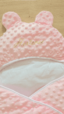 Nid d'ange emmaillotage rose pour bébé de la naissance à 6 mois