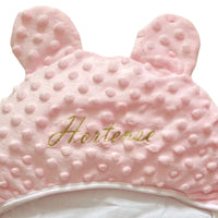 Nid d'ange emmaillotage rose pour bébé de la naissance à 6 mois
