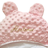 Nid d'ange emmaillotage rose pour bébé de la naissance à 6 mois