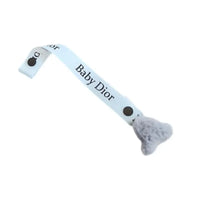 Attache tétine pour bébé baby dior bleu