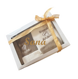 Coffret serviette personnalisé duo de serviette adulte