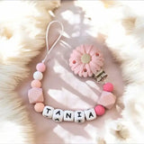 Clip marguerite Rose 45 mm