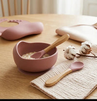 Set Repas Bébé en Silicone (8 Pièces)