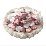 Perle en silicone forme fleur rose pour attache tétine 