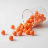Perle silicone 12mm orange. Qualité alimentaire sans BPA, idéale pour vos projets DIY et accessoires bébé sécurisés.