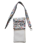Pochette infirmière Personnalisée  Liberty bleu