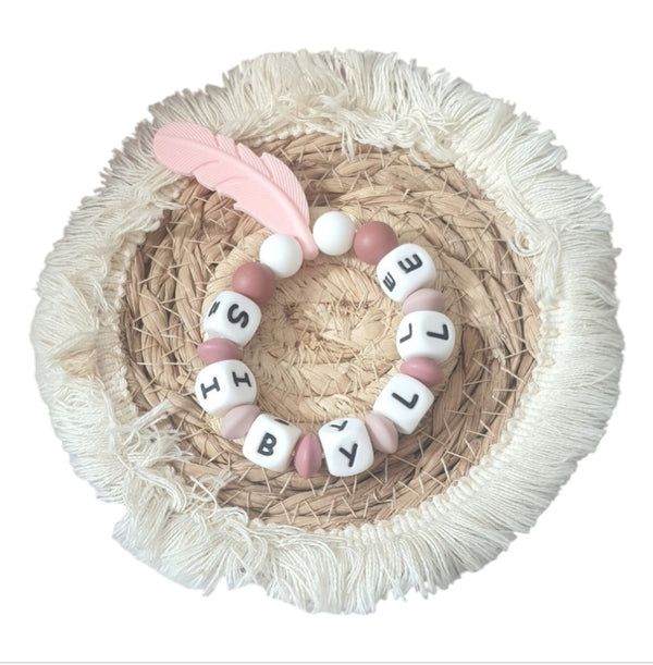 Anneaux Dentition Plume Personnalisé