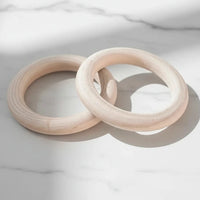 anneau bois 7 cm création oreille de lapin suspension d'eveille anneau dentition