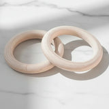 anneau bois 7 cm création oreille de lapin suspension d'eveille anneau dentition