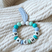 anneau de dentition jouet en silicone pour bébé personnalisé