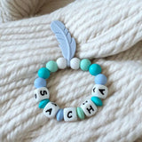 anneau de dentition jouet en silicone pour bébé personnalisé