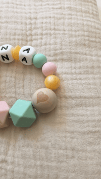 anneau de dentition en siicone personnalisé