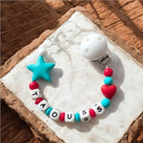 attache tétine au couleur du maroc