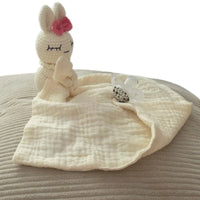 modèle d'attache tetine doudou lapine blanche en corchet