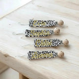 Attache Tétine Personnalisée Tissu Léopard - Petit Modèle 16 cm -