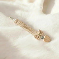 Attache tétine personnalisée en Gaze de Coton bio ! Fabrication française