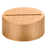 base en bois pour veilleuse led 