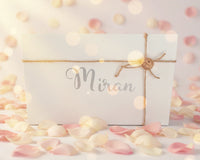 boite cadeau blanche personnalisé pour naissance bébé 