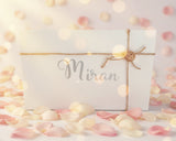 boite cadeau blanche personnalisé pour naissance bébé 