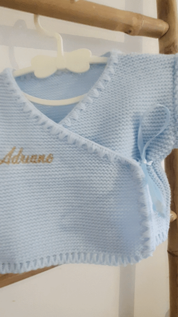 brassière en laine pour bébé personnalisé