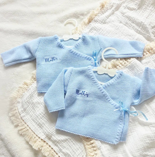 brassière pour bébé naissance et la sortie de maternité personnalisé avec prénom