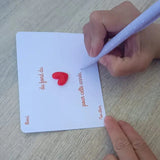 cadeau maitresse pas cher carte pins coeur 