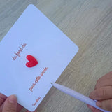cadeau maitresse pas cher carte coeur