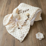 cadeau naissance pour garçon personnalisé de couleur crème et marron
