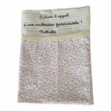cahier d'appel cadeau maîtresse cadeau fin d'année tissu floral rose et blanc