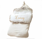 Nid d'Ange Personnalisé en Gaze de Coton - Coloris Sable (0 à 6 mois)