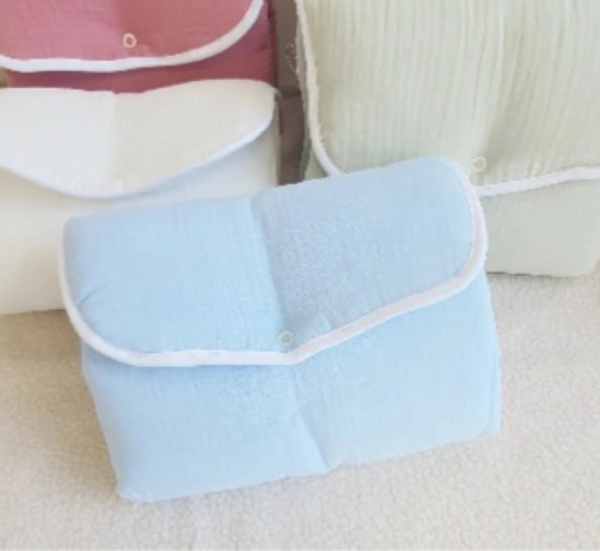 Tapis à langer bébé nomade Personnalisé Imperméable bleu