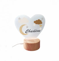 Veilleuse Bébé Personnalisée LED avec Télécommande - Motif nuit