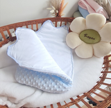 Gigoteuse naissance Personnalisé 0 à 6 mois en minky bleu