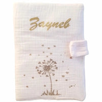 Protège Carnet de Santé Rose Pâle – Motif Arbre à Cœur Rose Gold Pailleté