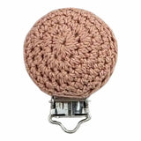 clip pince crochet laine noisette pour confection attache tétine 