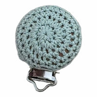 clip pince crochet menthe laine pour confection attache tétine 