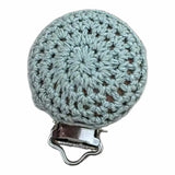 clip pince crochet menthe laine pour confection attache tétine 