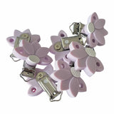 clip pince accroche fleur orchidee lilas fournisseur attache tetine 